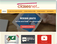 Tablet Screenshot of clasesnet.com
